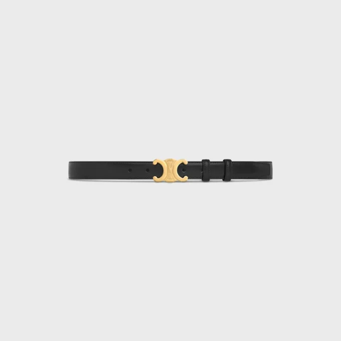 Triomphe Belt 25Mm  in Taurillon Leather