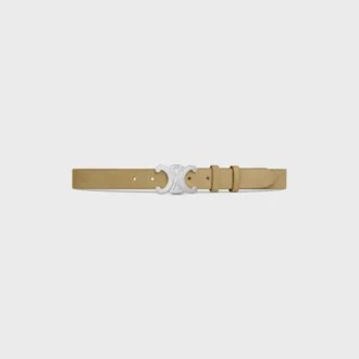 Triomphe Belt 30Mm in Suede Calfskin Triomphe Belt 30Mm in Suede Calfskin