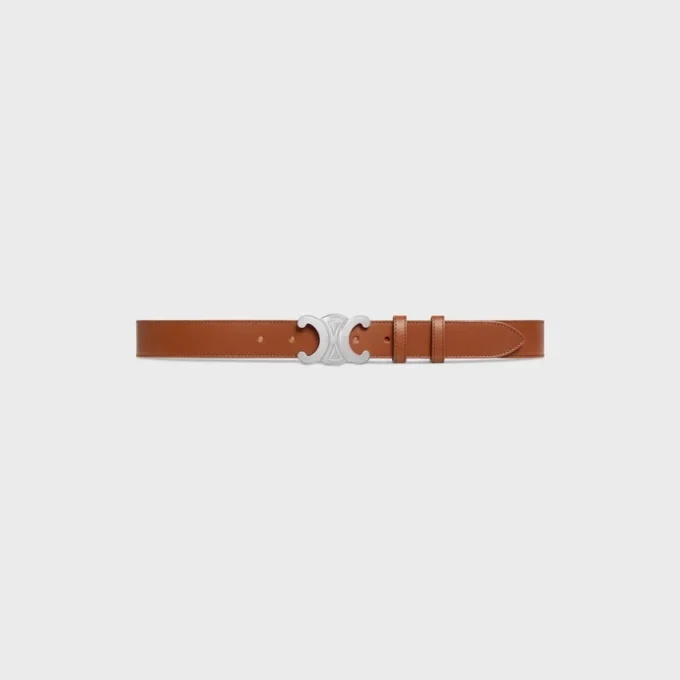 Triomphe Belt 30Mm in Vintage Calfskin