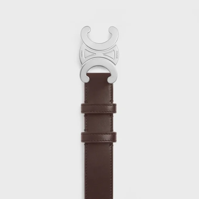 Triomphe Belt 30Mm in Vintage Calfskin