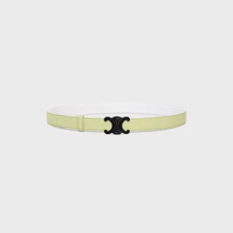 Triomphe Buckle in Metal & Reversible Strap 25Mm in Smooth and Grained Calfskin