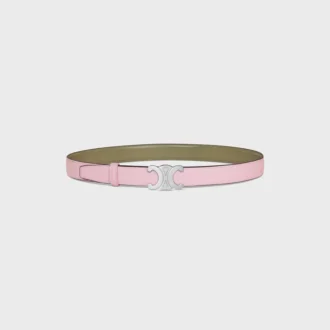 Triomphe Buckle in Metal & Reversible Strap 25Mm in Taurillon