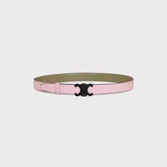 Triomphe Buckle in Metal & Reversible Strap 25Mm in Taurillon