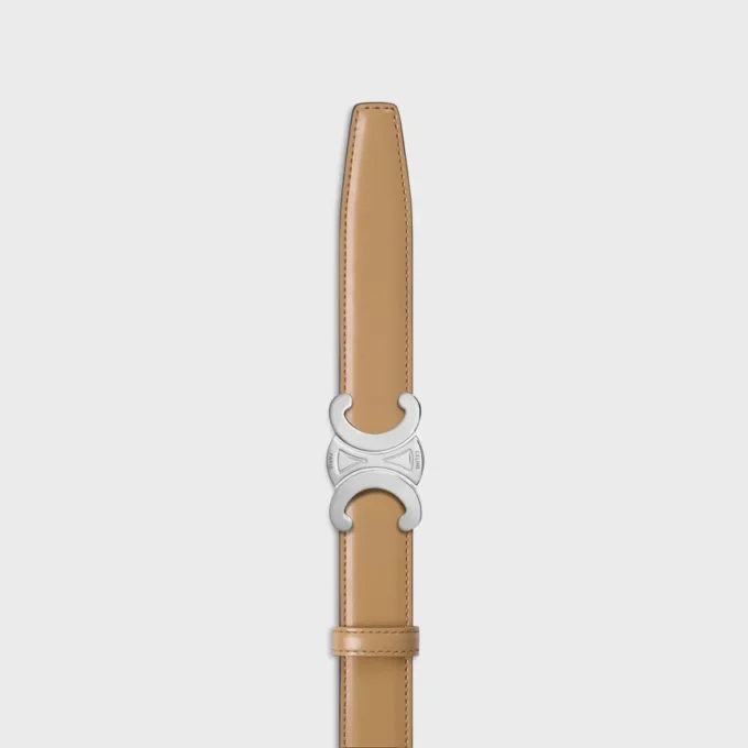 Triomphe Buckle in Metal & Reversible Strap 25Mm in Taurillon Triomphe Buckle in Metal & Reversible Strap 25Mm in Taurillon