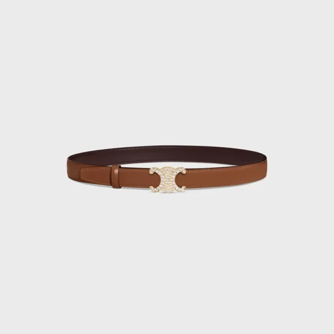 Triomphe Buckle & Reversible Strap 25Mm Triomphe Buckle & Reversible Strap 25Mm