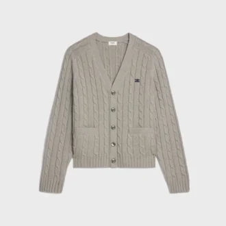 Triomphe Cardigan in Cable-Knit Cashmere