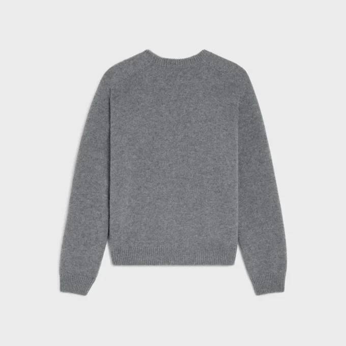 Triomphe Crew Neck Sweater in Wool Cashmere