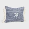 Triomphe Cushion in Striped Cotton