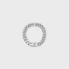 Triomphe Gourmette Bracelet in Brass with Rhodium Finish