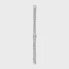 Triomphe Gourmette Bracelet in Brass with Rhodium Finish
