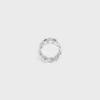 Triomphe Gourmette Ring in Brass with Rhodium Finish
