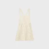 Triomphe Mini Dress in Crocheted Cotton Triomphe Mini Dress in Crocheted Cotton