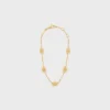 Triomphe Mini Triomphe Bracelet in Brass with Gold Finish