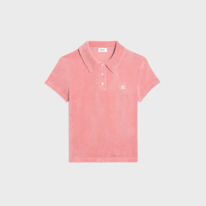 Triomphe Polo in Terry Cotton Triomphe Polo in Terry Cotton
