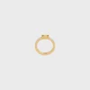 Triomphe Ring in Enamel and Brass with Gold Finish