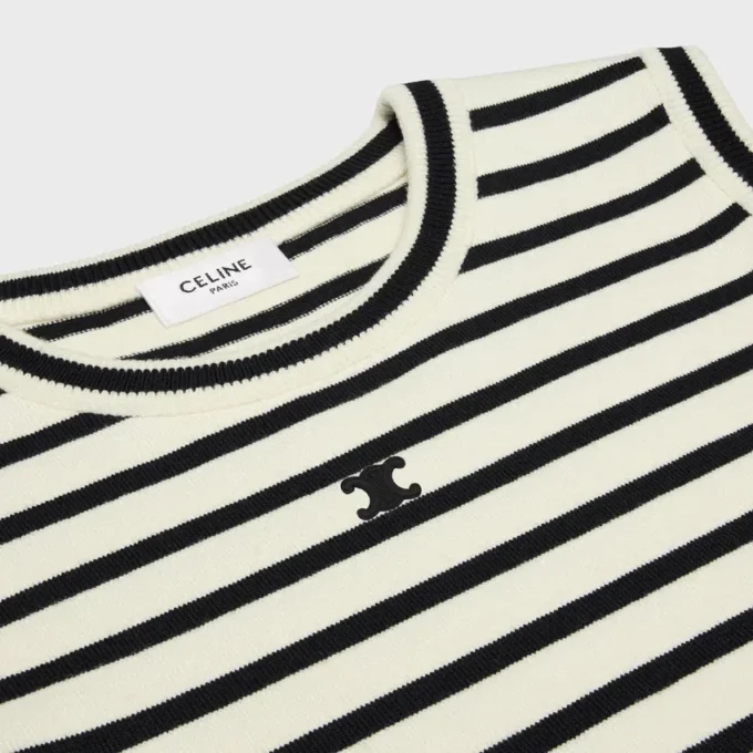 Triomphe Sleeevess Mariniare Sweater in Wool Triomphe Sleeevess Mariniare Sweater in Wool