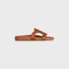 Triomphe Slide in Calfskin – Vegetal Tanning