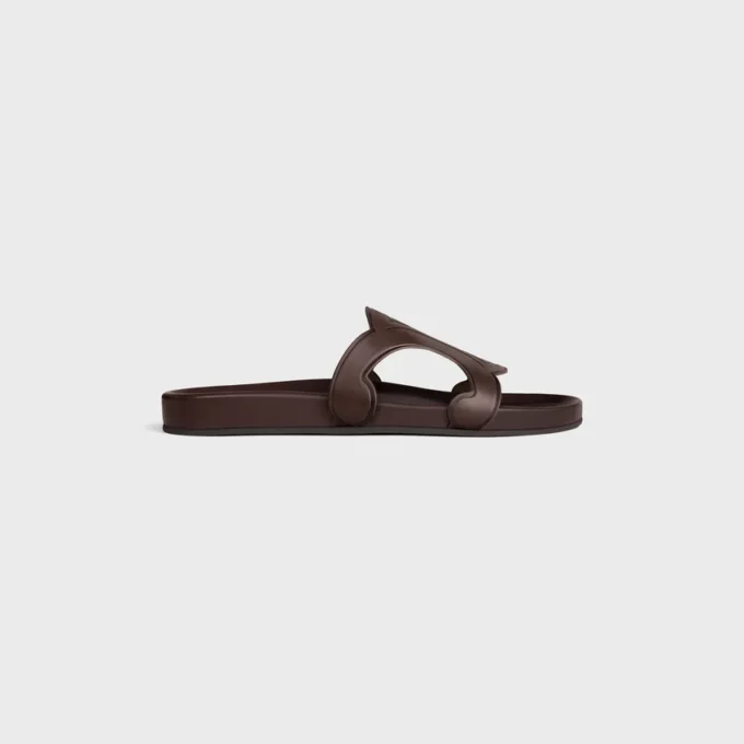 Triomphe Slide in Calfskin – Vegetal Tanning