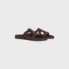 Triomphe Slide in Calfskin – Vegetal Tanning
