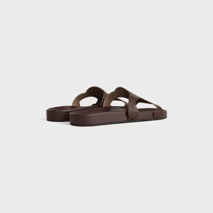 Triomphe Slide in Calfskin – Vegetal Tanning