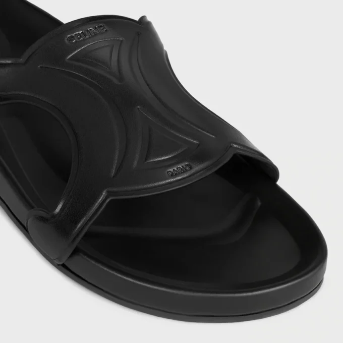 Triomphe Slide in Calfskin – Vegetal Tanning