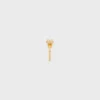 Triomphe Solitaire Sparkle Ring in Strass and Brass with Gold Finish