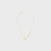 Triomphe Suspended Necklace in Brass with Gold Finish