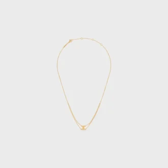 Triomphe Suspended Necklace in Brass with Gold Finish Triomphe Suspended Necklace in Brass with Gold Finish