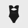 Triomphe Swimsuit with Bows in Matte Jersey Triomphe Swimsuit with Bows in Matte Jersey