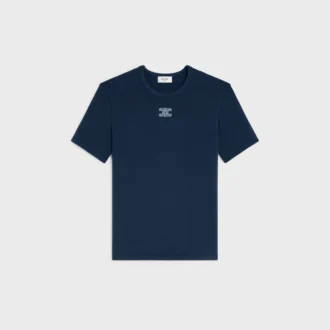 Triomphe T-Shirt in Ribbed Cotton Jersey Triomphe T-Shirt in Ribbed Cotton Jersey
