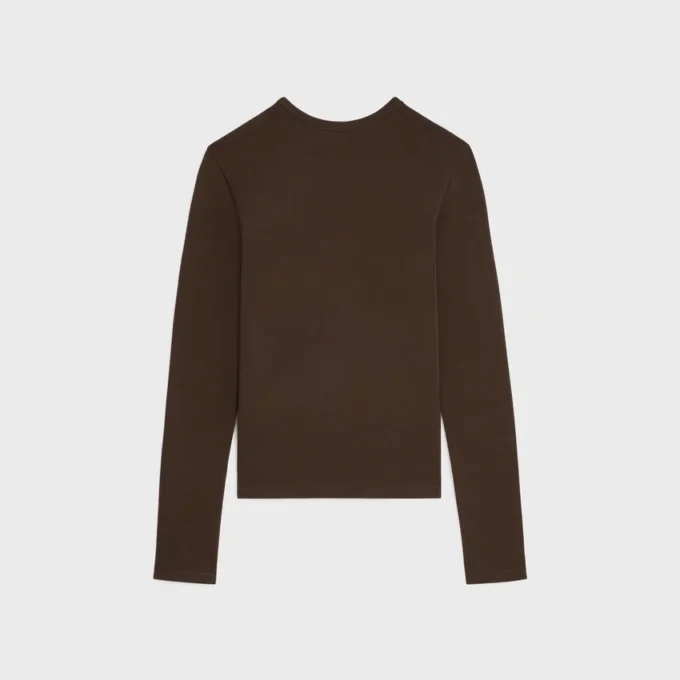 Triomphe T-Shirt in Ribbed Cotton Jersey