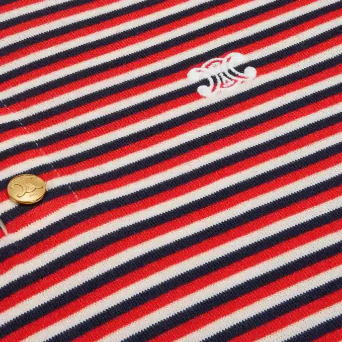 Triomphe T-Shirt in Striped Jersey Triomphe T-Shirt in Striped Jersey
