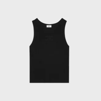 Triomphe Tank Top in Ribbed Cotton
