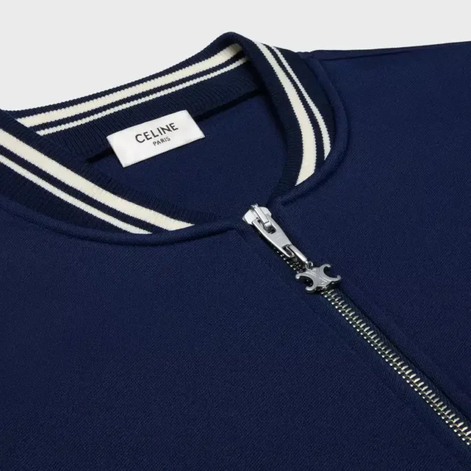 Triomphe Teddy Jacket in Double Face Jersey