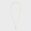 Triomphe Twinkle Necklace in Strass and Brass with Gold Finish