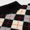 Turtleneck Sweater in Argyle Wool