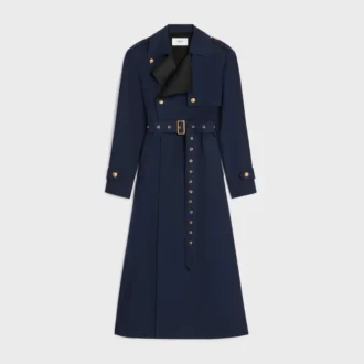 Tux Trench Coat in Cotton and Wool Gabardine Tux Trench Coat in Cotton and Wool Gabardine