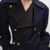 Tux Trench Coat in Cotton and Wool Gabardine