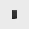 Vertical Card Holder in Calfskin with Triomphe Embossed