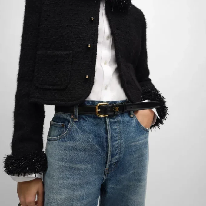 Vivienne Belt 25Mm in Taurillon Leather