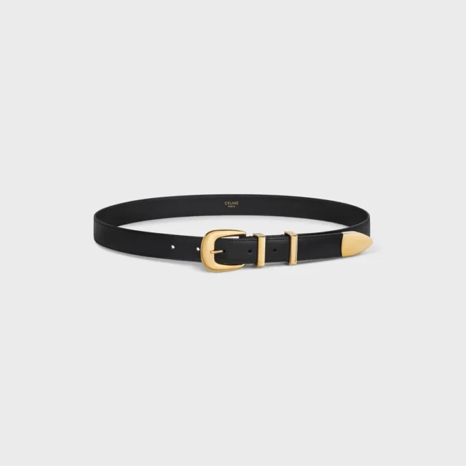 Western Belt 25Mm  in Taurillon Leather