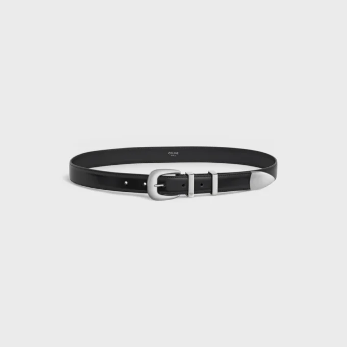 Western Belt 25Mm  in Taurillon Leather