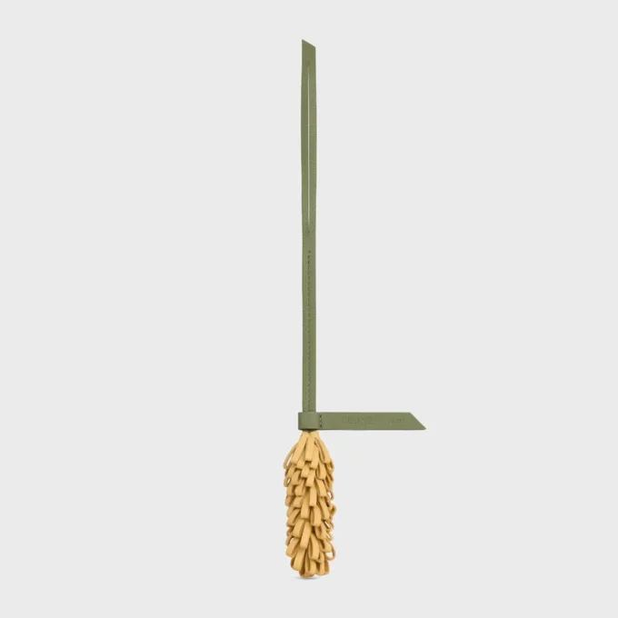 Wheat Charm in Smooth Lambskin