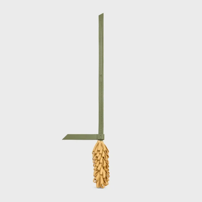 Wheat Charm in Smooth Lambskin