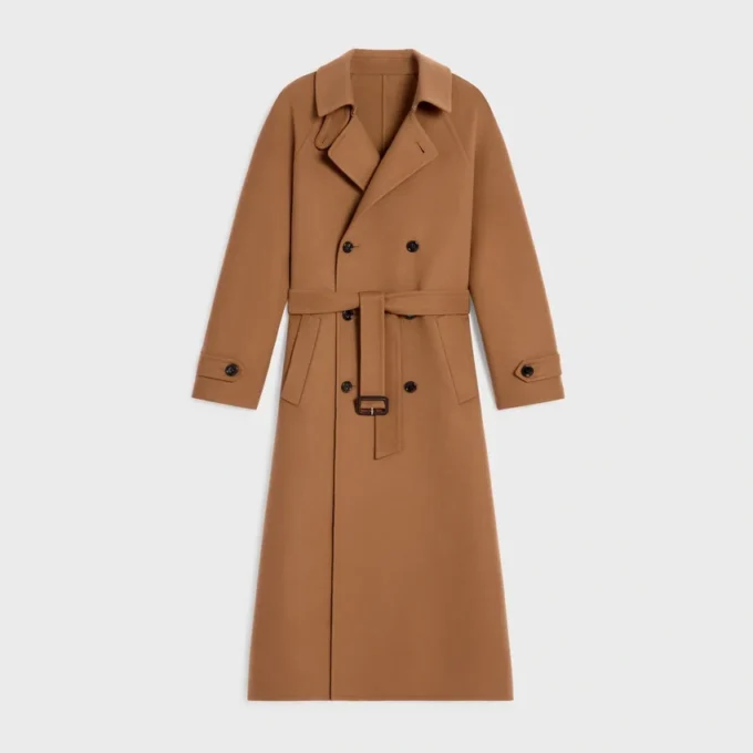 Wrapped Coat in Double-Face Wool Cashmere