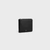 Zipped Bi-Fold Wallet in Grained Calfskin