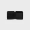 Zipped Bi-Fold Wallet in Grained Calfskin