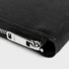 Zipped Bi-Fold Wallet in Grained Calfskin