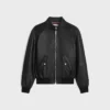 Zipped Blouson Jacket in Soft Lambskin