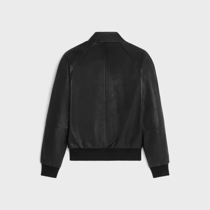 Zipped Blouson Jacket in Soft Lambskin
